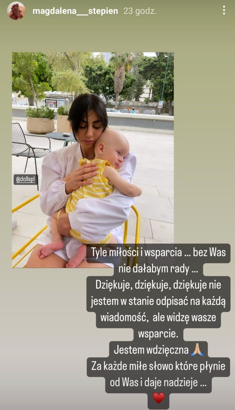 Magda Stępień wspomina synka