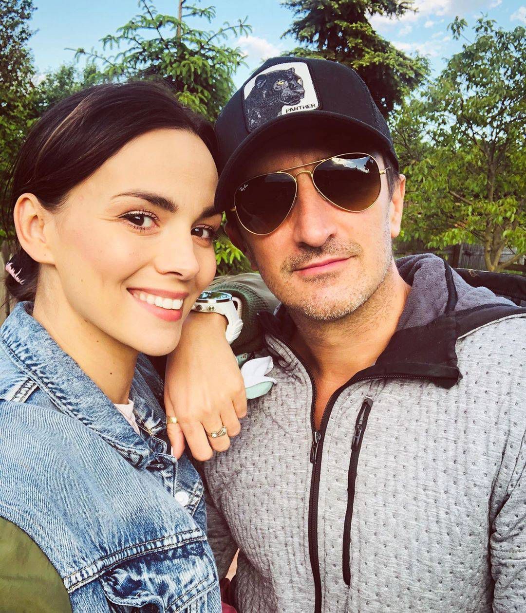 Paulina Krupińska z mężem
