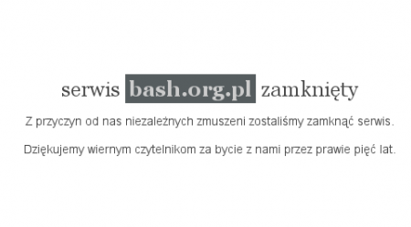 bash zamkniety?