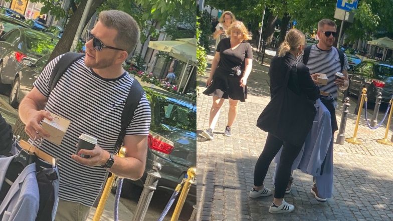 Filip Chajzer zajeżdża drogę innym samochodom na warszawskiej obwodnicy
