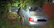 Żabce: Pijany wjechał audi w pojazd Straży Granicznej, uderzył bokiem w ogrodzenie i próbował uciec