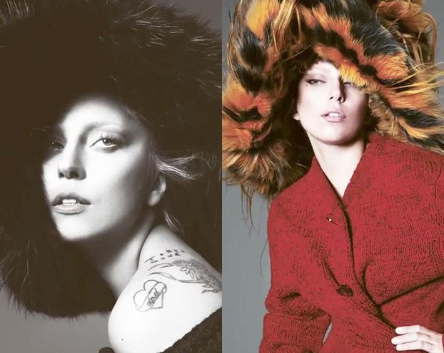 Lady Gaga w futrach w "Vogue’u" (FOTO)