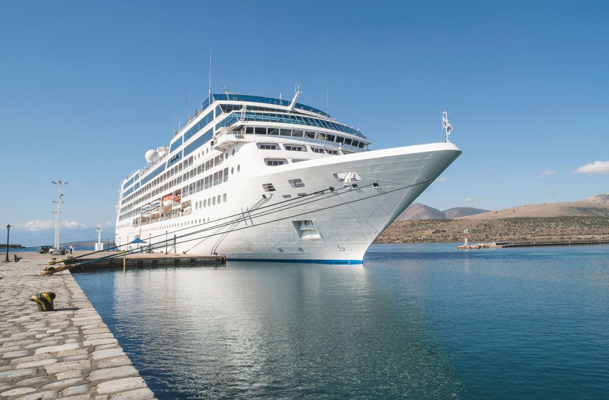 Climate activists block cruise ship in Amsterdam port protest