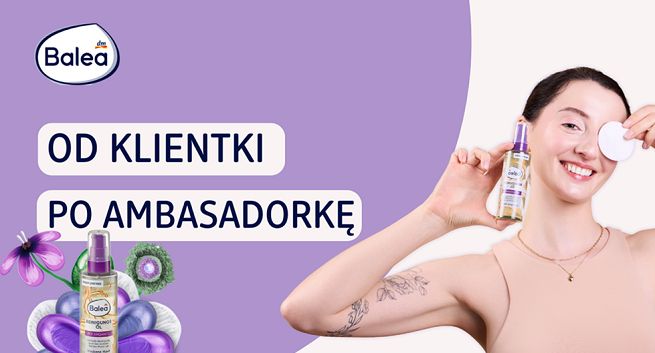 Wybrana w konkursie ambasadorka reklamuje markę Balea