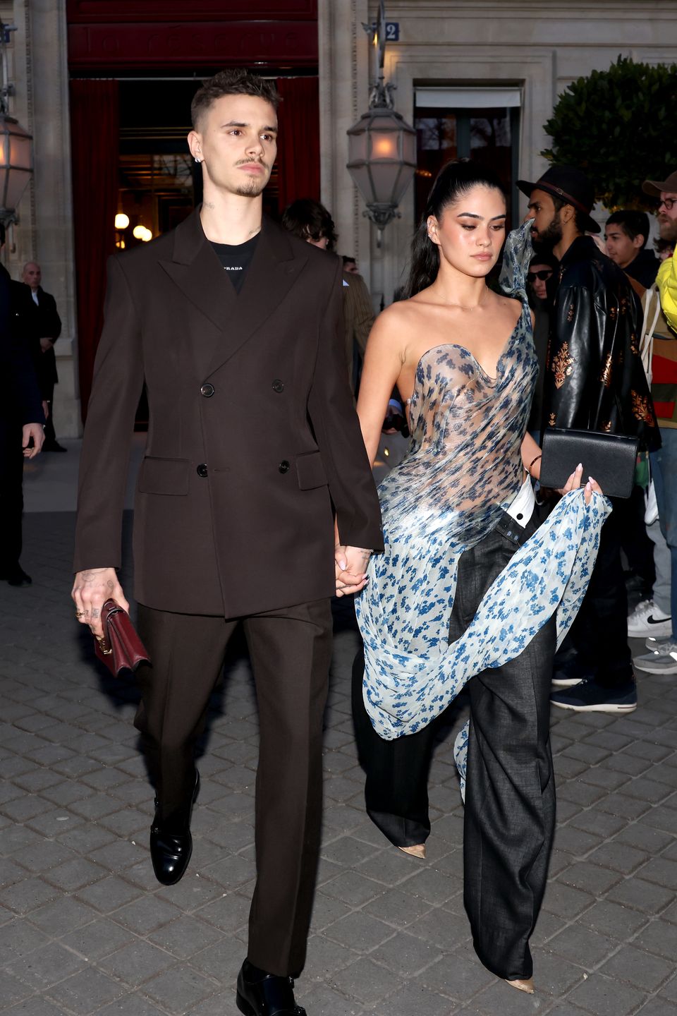 Romeo Beckham i Kim Turnbull