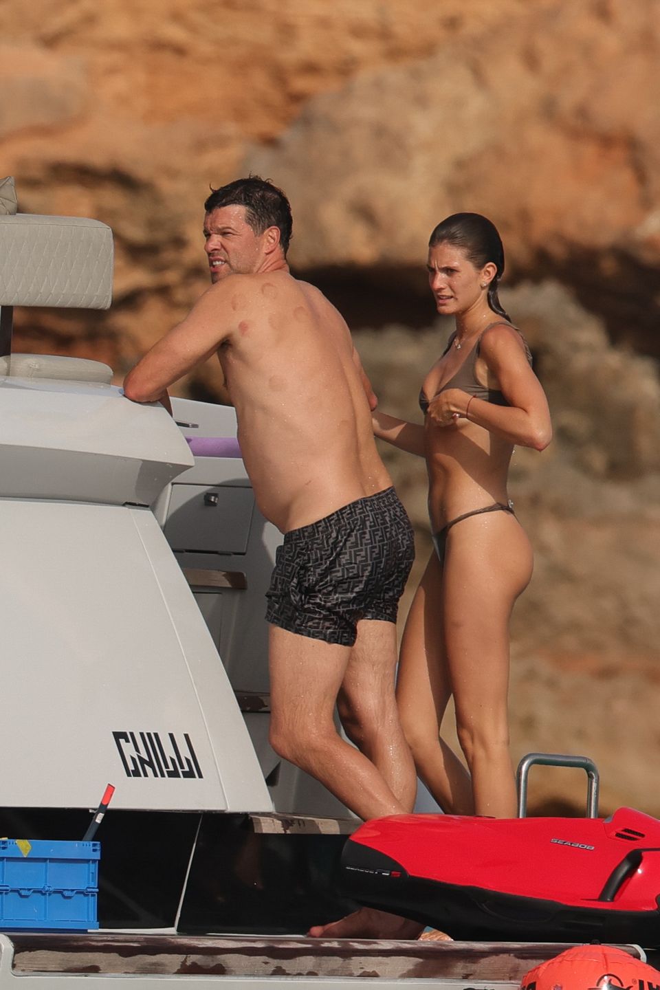 Michael Ballack na wakacjach z młodszą o 24 lata partnerką 
