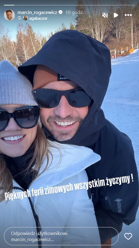 Kaczorowska i Rogacewicz na feriach