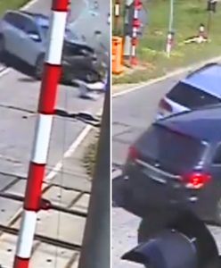 Koszmarny wypadek na przejeździe. Wszystko nagrała kamera