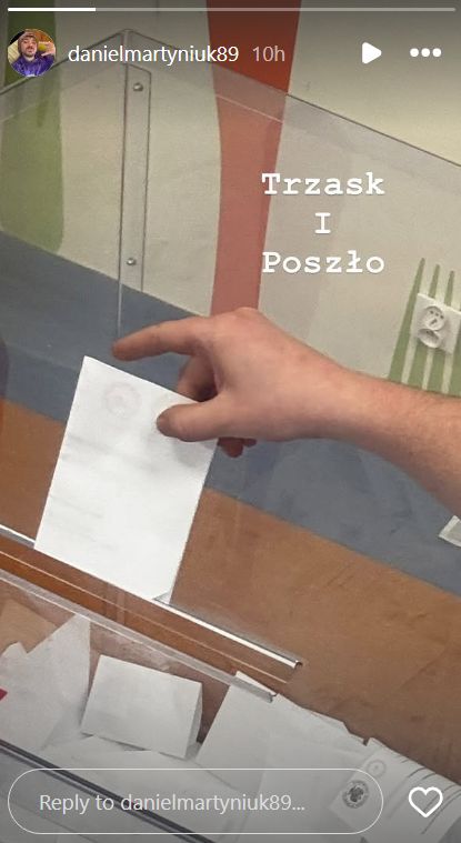 Daniel Martyniuk zagłosował w wyborach