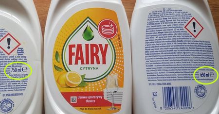 Pokazał zdjęcie płynu do naczyń. Też to widzicie?