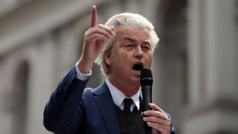 Holandia. Lider opozycji: Dziennikarze to szumowiny / Na zdjęciu Geert Wilders, szef Partii na rzecz Wolności