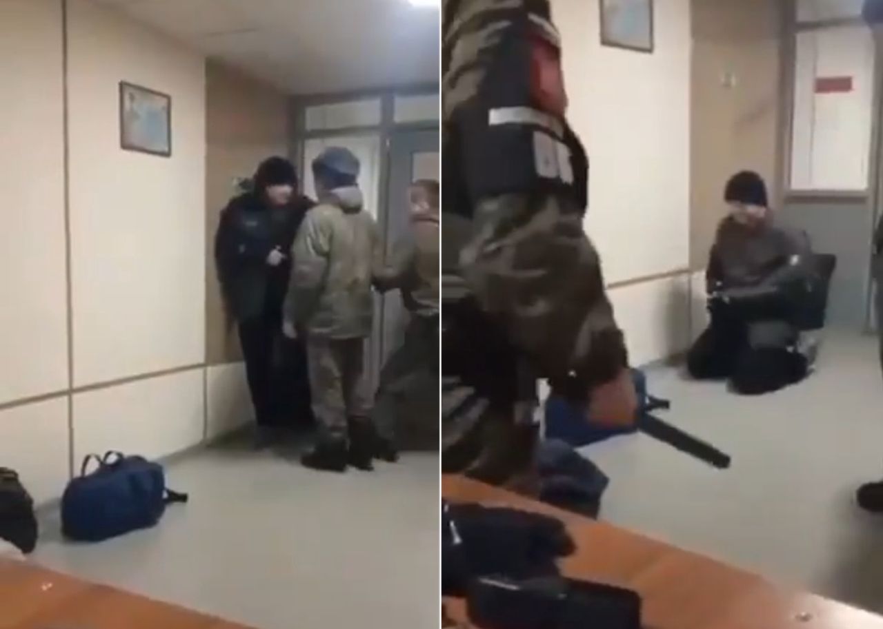 Penalty for returning from the war. This is how Russians treat their own.