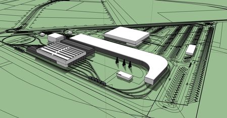 Nowa zajezdnia tramwajowa w Toruniu nabiera kształtu