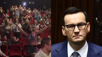 Obrady Sejmu pokazano w kinie. Tak publiczność zareagowała na wynik głosowania za wotum zaufania dla Morawieckiego (WIDEO)