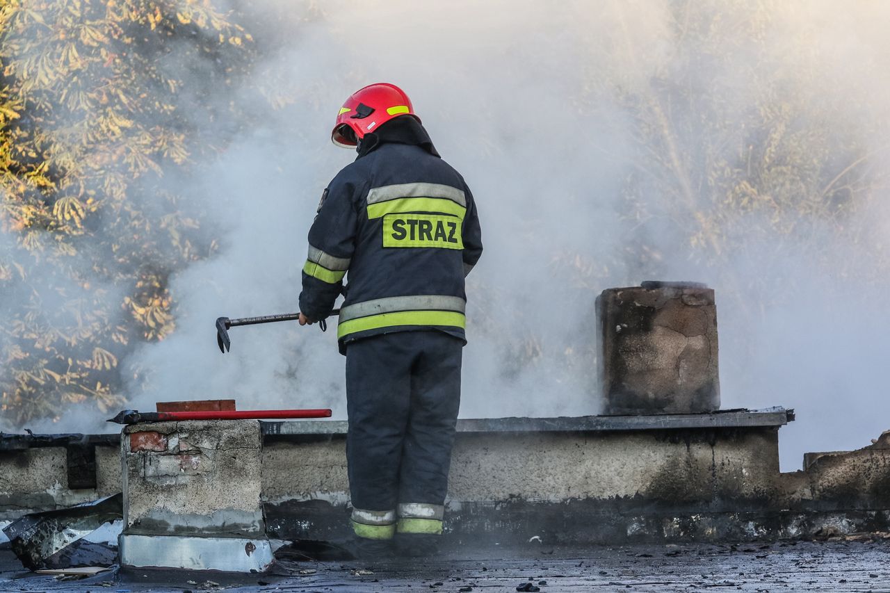 Łódzkie. Tragiczny pożar domu jednorodzinnego