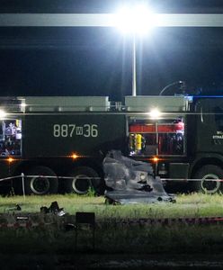 "Wielki grzyb, ogień". Świadkowie relacjonują katastrofę F-16