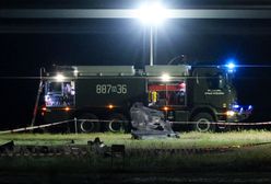 "Wielki grzyb, ogień". Świadkowie relacjonują katastrofę F-16