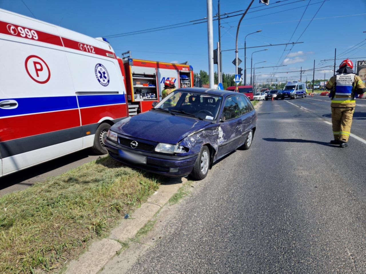 fot. lublin112.pl Kolejny wypadek na tym skrzyżowaniu w Lublinie