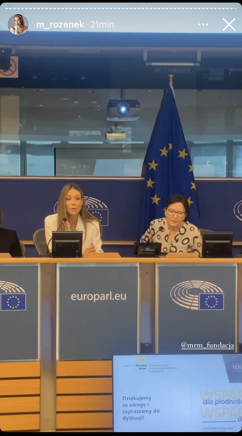 Małgorzata Rozenek w Parlamencie Europejskim