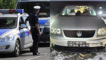 Pościg policji za 16-latkiem. Ukradł volkswagena i staranował radiowóz
