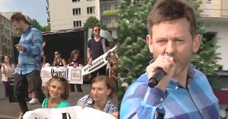 Paweł Stasiak "śpiewa" w "Dzień Dobry TVN"