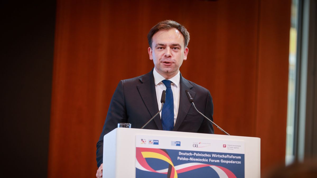 Andrzej Domanski during the opening of the German Economy at the 3rd German-Polish Economic Forum in Berlin, Germany, on September 15,  2025. (Photo by Marten Ronneburg/NurPhoto via Getty Images)