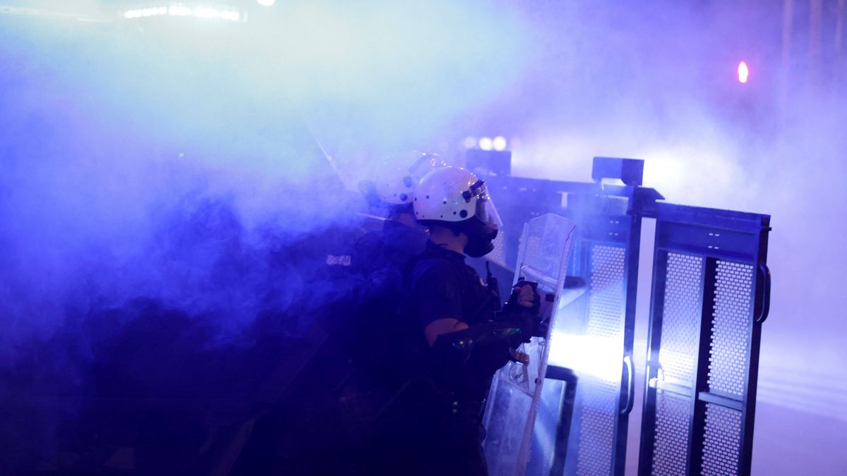 Antyrządowe protesty w Belgradzie w Serbii