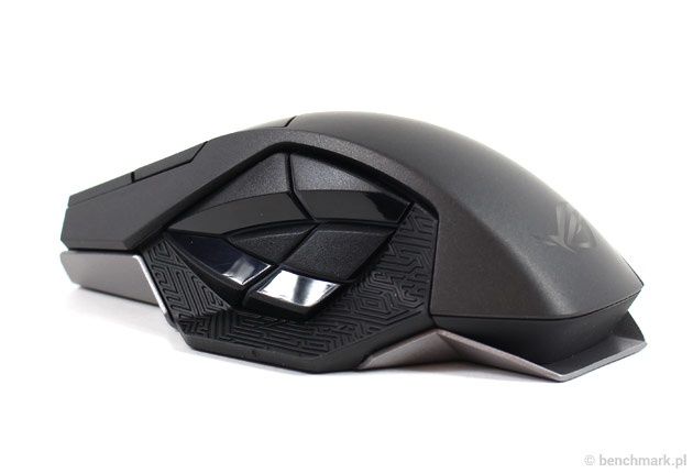 Asus ROG Spatha - wyprofilowane przyciski boczne