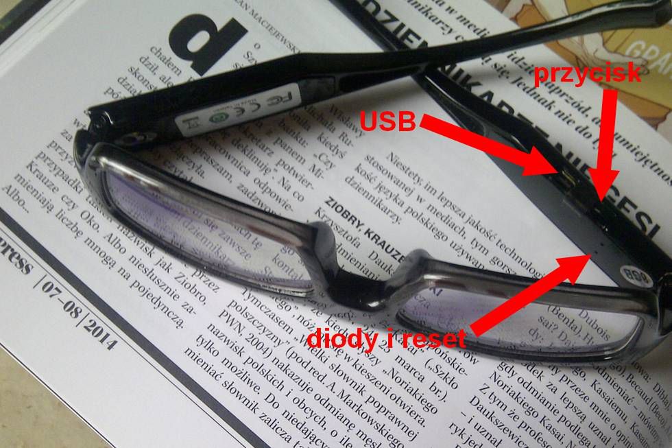 Idealny gadżet dla szpiega: okulary OTP-GL300C z wbudowaną kamerą 4