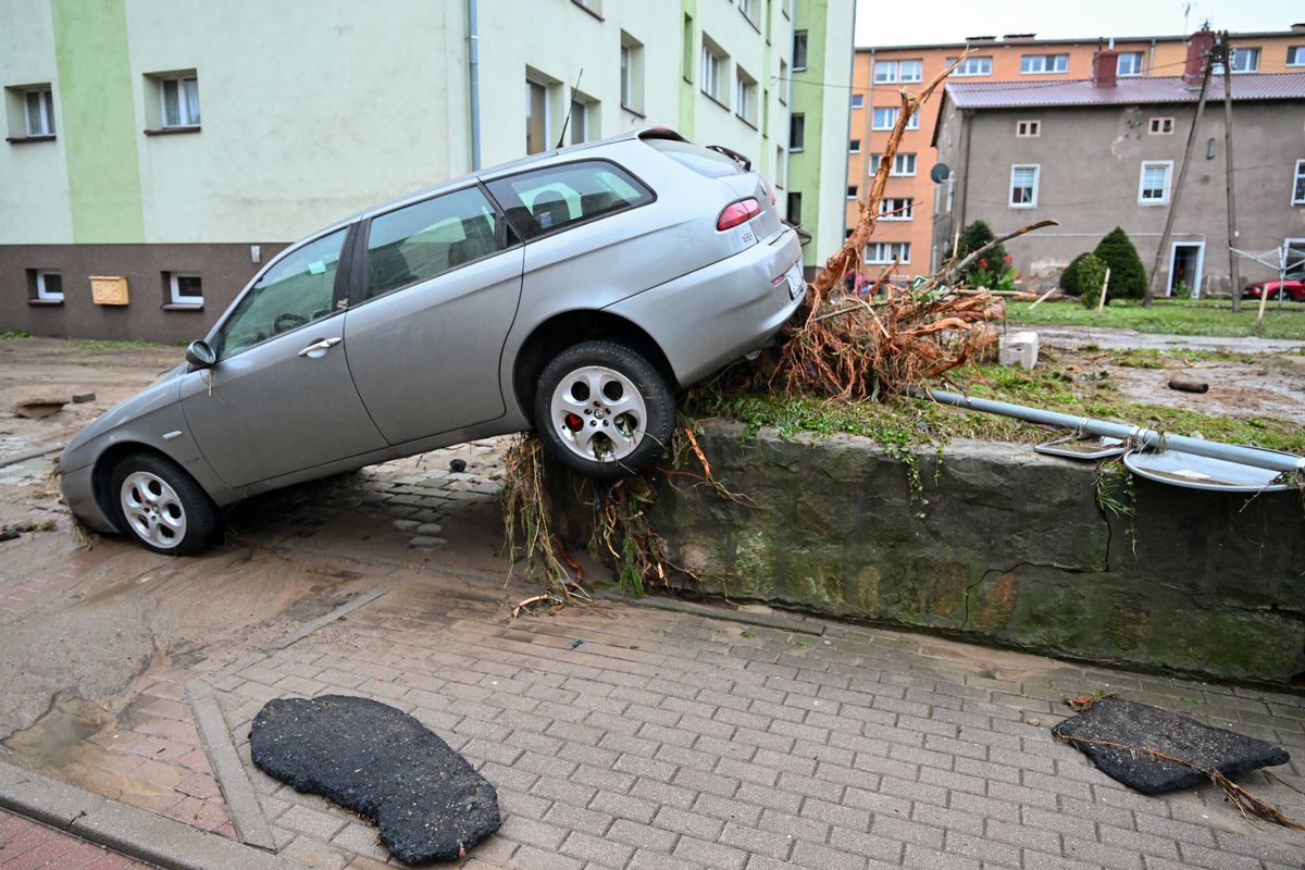 Lądek-Zdrój po przejściu fali powodziowej