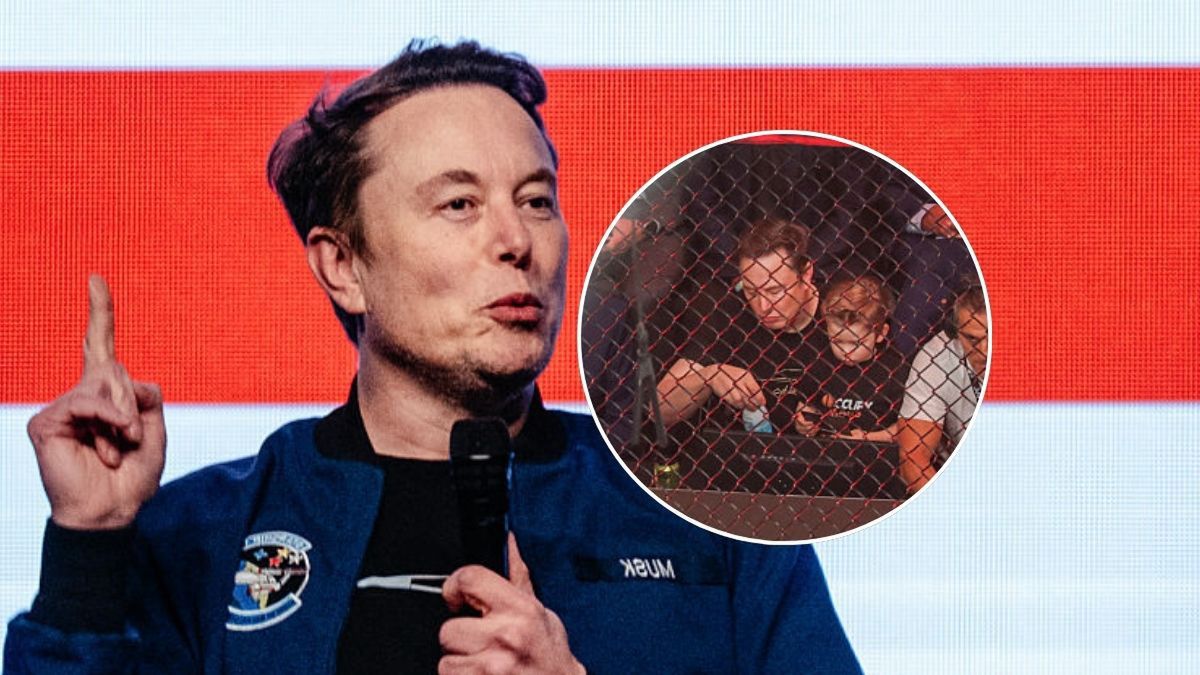 Elon Musk zabrał 4-letniego syna na brutalną walkę. Towarzyszył im Donald Trump