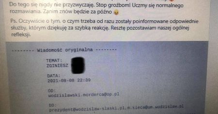 Prezydent Wodzisławia śl. dostaje pogróżki "Przedziurawię Ci serce"