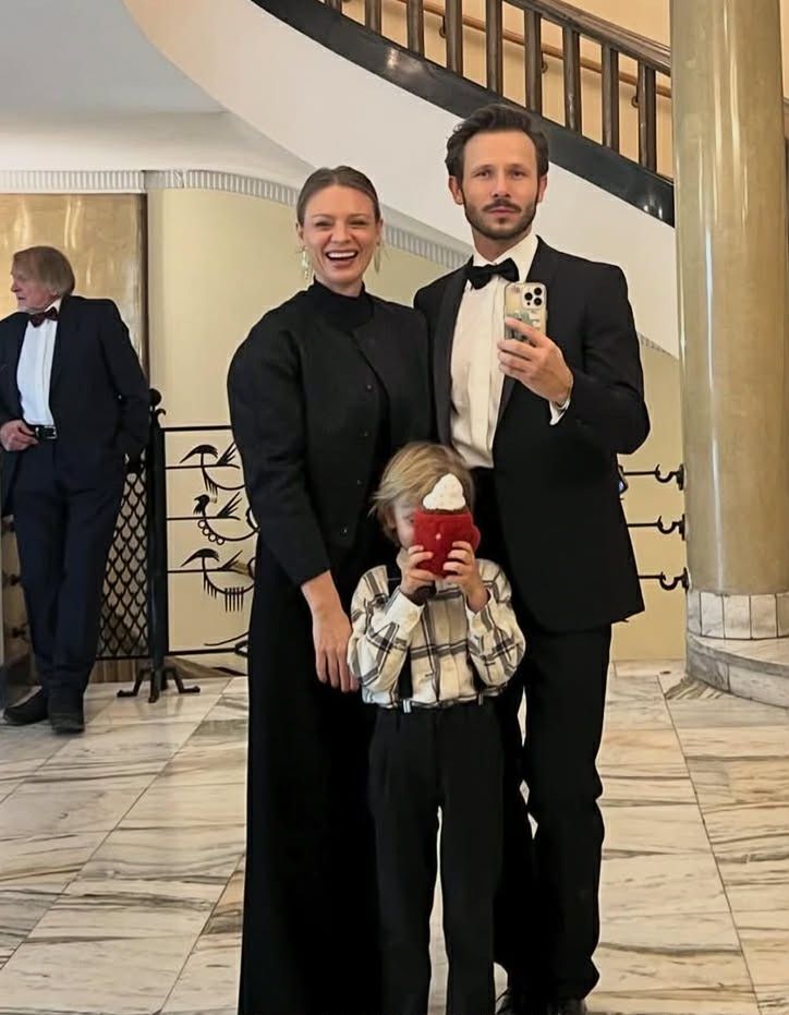 Magdalena Boczarska i Mateusz Banasiuk z synem