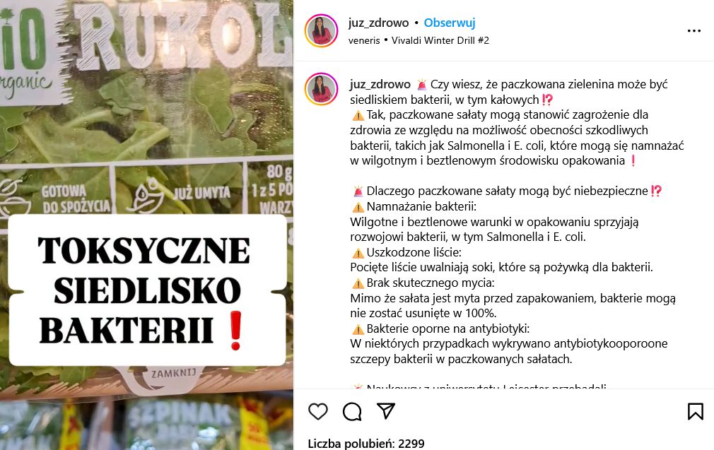 Dietetyczka o paczkowanych sałatach
