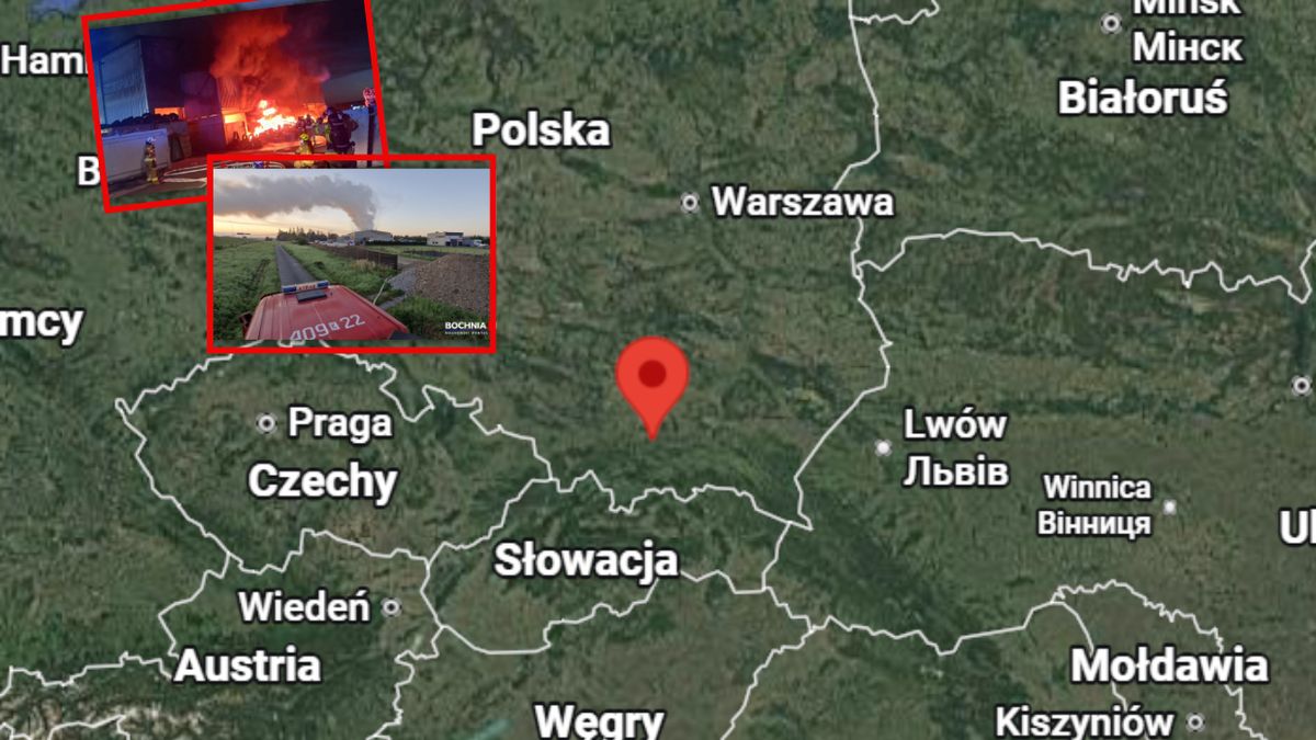  Pożar w Bochni. 100 strażaków w akcji