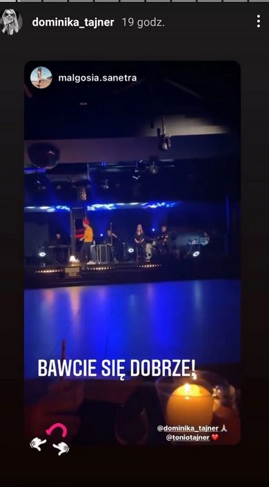 Dominika Tajner na koncercie Ich Troje.