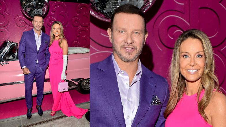 Małgorzata Rozenek i Radosław Majdan na premierze "Barbie"