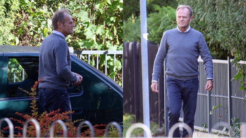 Kasia Tusk z mężem i dziećmi odwiedza rodziców