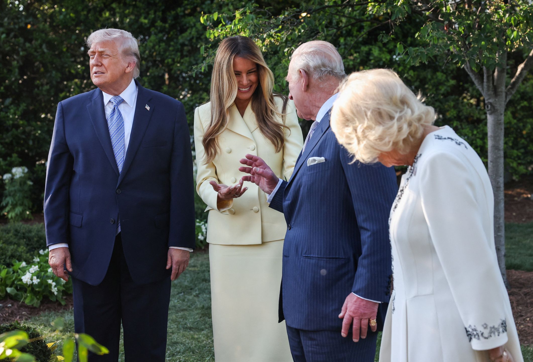 Melania Trump i król Karol III