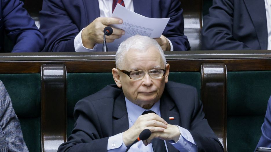 27. posiedzenie Sejmu X kadencji
24.01.2025. Warszawa. 27. posiedzenie Sejmu X kadencji. Fot. Filip Naumienko/REPORTER 
N/z: Jaroslaw Kaczynski
Filip Naumienko/REPORTER