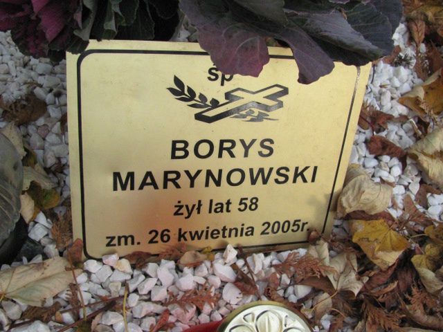 Grób Borysa Marynowskiego