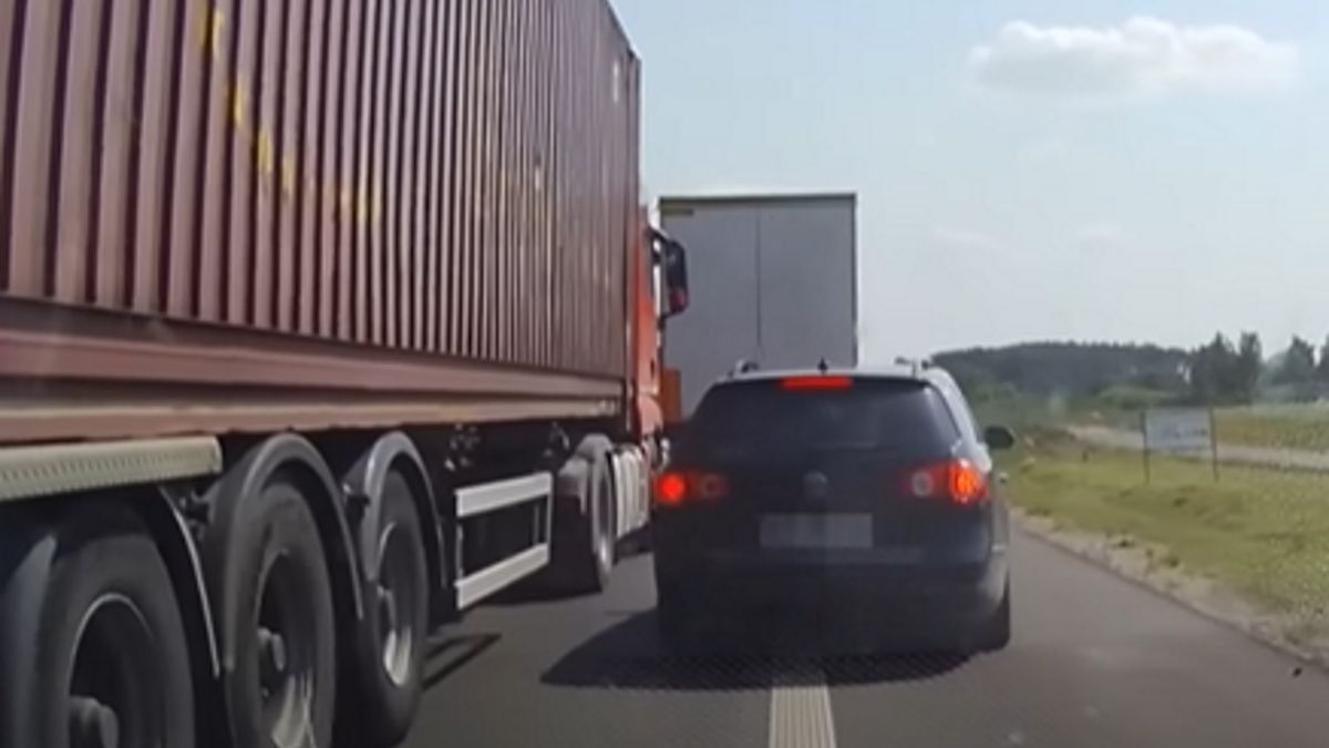 Kierowca został nagrany