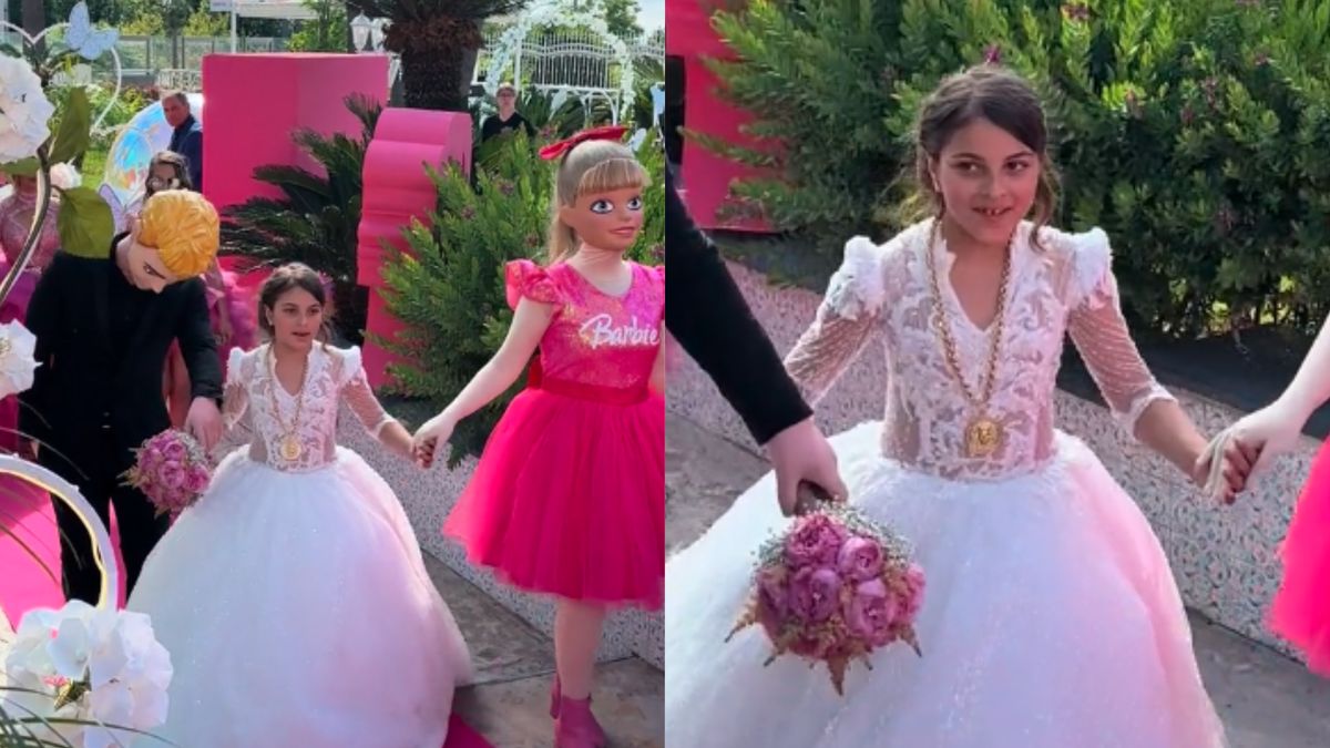 Impreza komunijna w stylu Barbie? Czemu nie. Internauci są wściekli