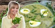 Ewa Wachowicz robi pyszną zupę szczawiową. Podaje ją z małymi jajeczkami