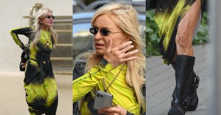 Monika Olejnik w stroju drapieżnej OSY przemierza Warszawę z dodatkami za ponad 40 TYSIĘCY (ZDJĘCIA)