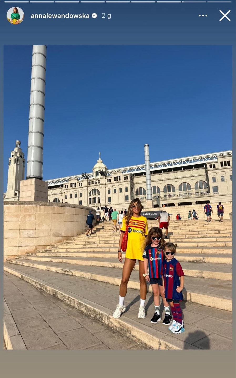 Anna Lewandowska z córkami