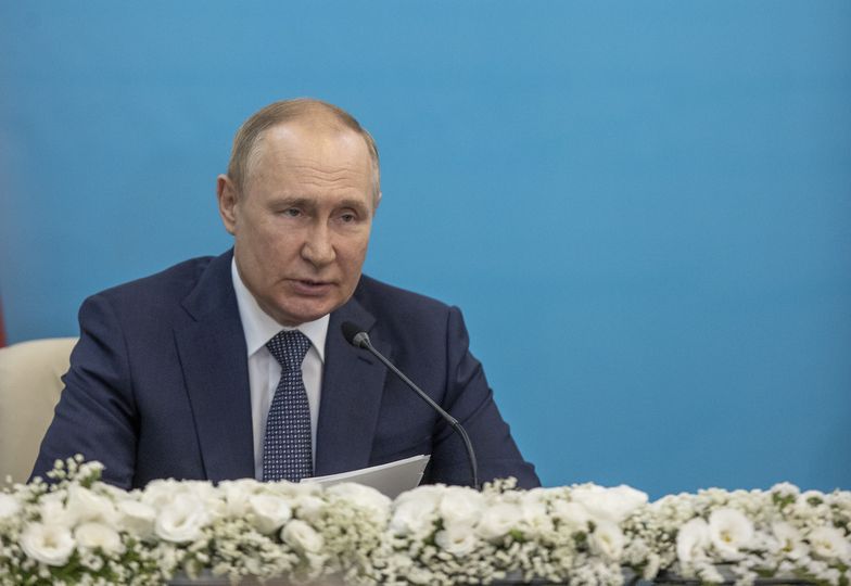 Turkiye-Iran-Russia Trilateral Summit in TehranTEHRAN, IRAN - JULY 19: Turkish President Recep Tayyip Erdogan (not seen), Iranian President Ebrahim Raisi (not seen) and Russian President Vladimir Putin hold a joint tripartite news conference after the 7th summit in Astana format in Tehran, Iran on July 19, 2022. (Photo by Ali Balikci/Anadolu Agency via Getty Images)Anadolu Agency7th summit in astana, 7th summit in astana format, iranian president ebrahim raisi, russian president vladimir putin, turkish president recep tayyip erdogan