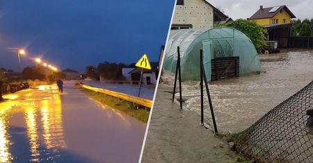 Oberwanie chmury. Strażacy ratują domy, zalane są wsie