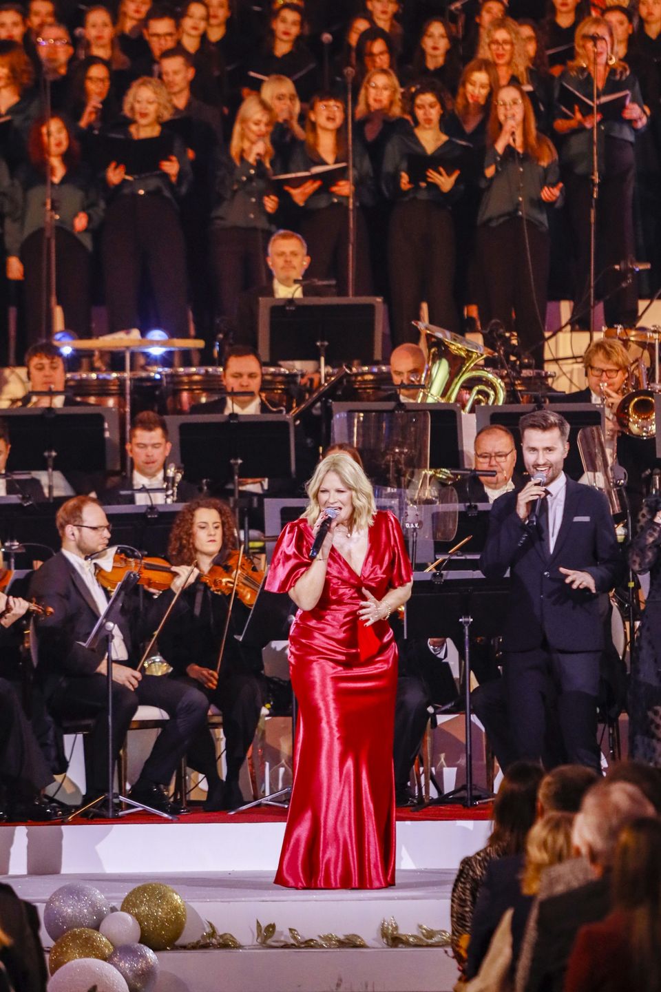 Urszula podczas wigilijnego koncertu TVN