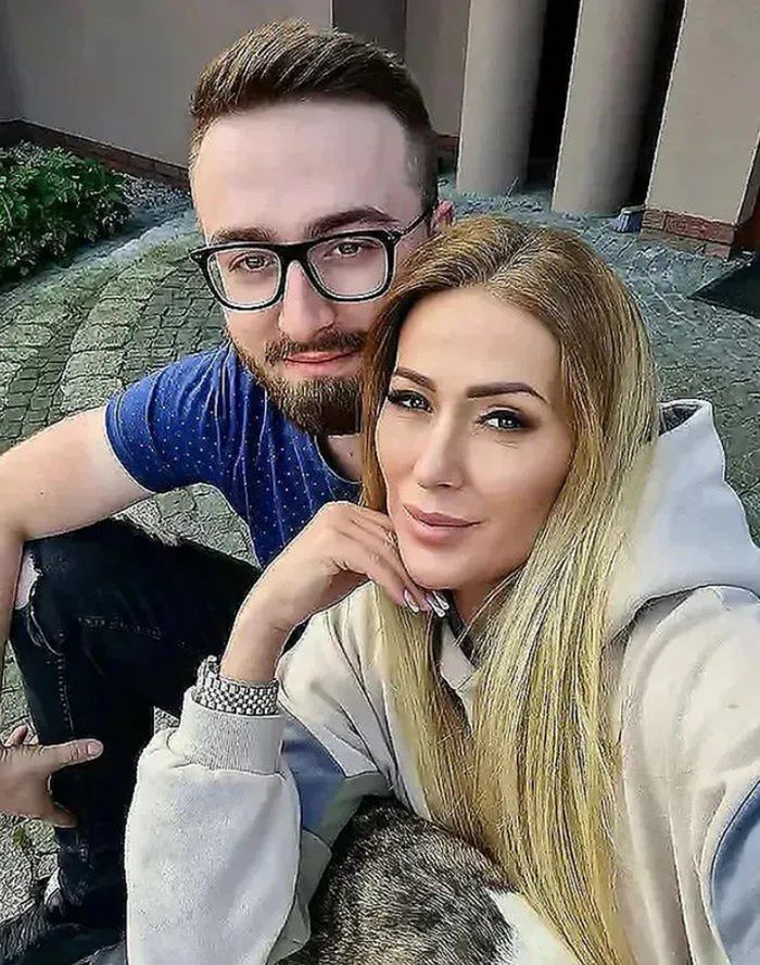 Sylwia Peretti z synem Patrykiem